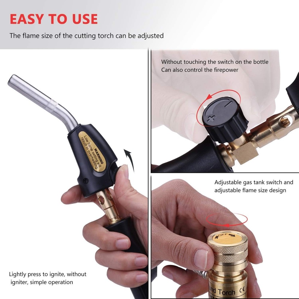 High-Temperature Propane Torch with Hose
