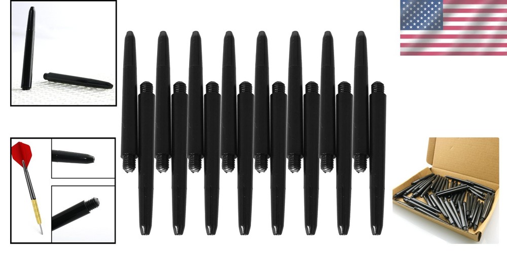 50PCS Medium-Length Plastic Dart Stems with 2BA Screw Thread - Quality Assured