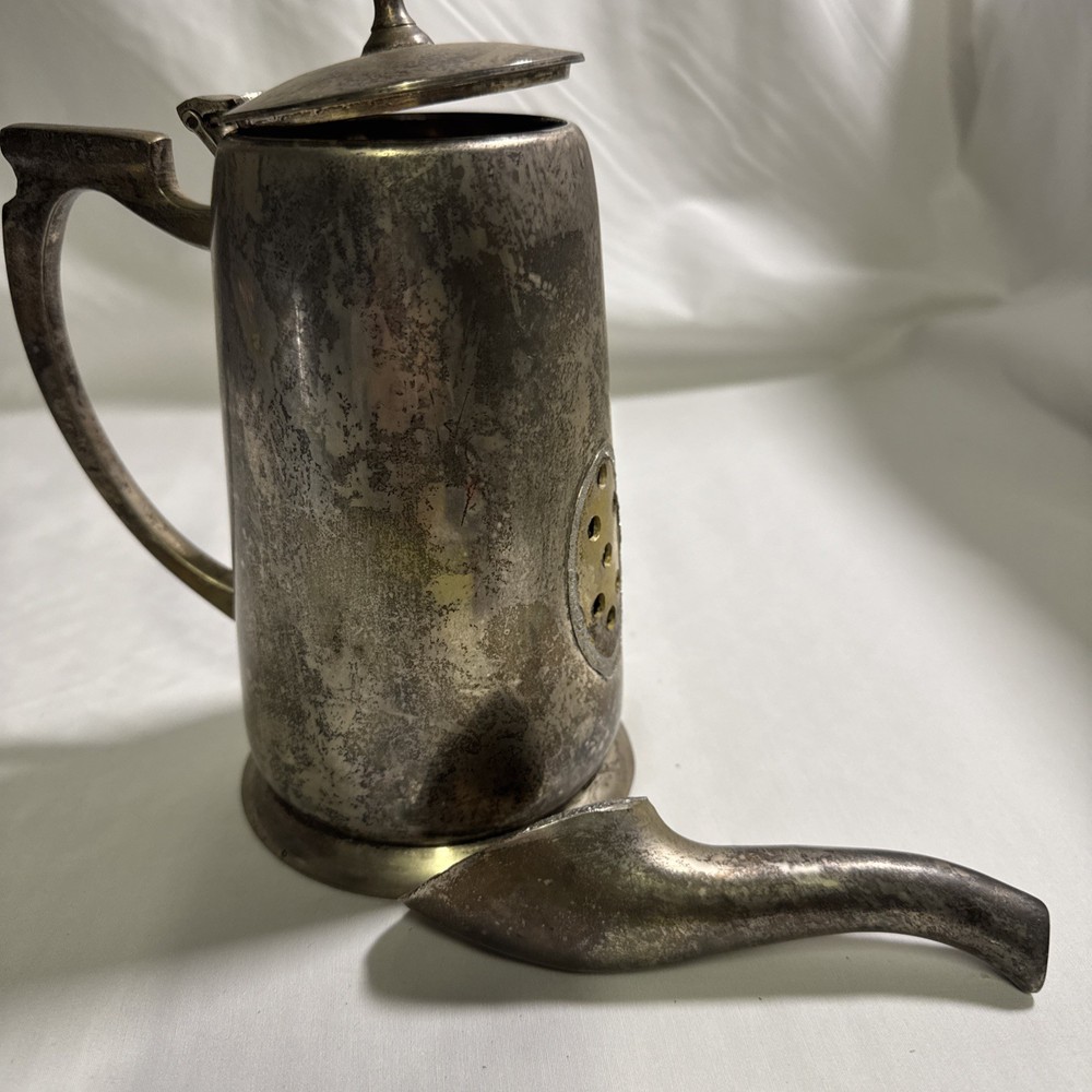 Vintage Silver Pitcher. Broken Spout.