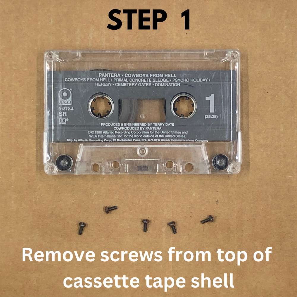 AUDIO CASSETTE TAPE REPLACEMENT COMPONENT KIT Pressure Pad Slip Sheets & Shield