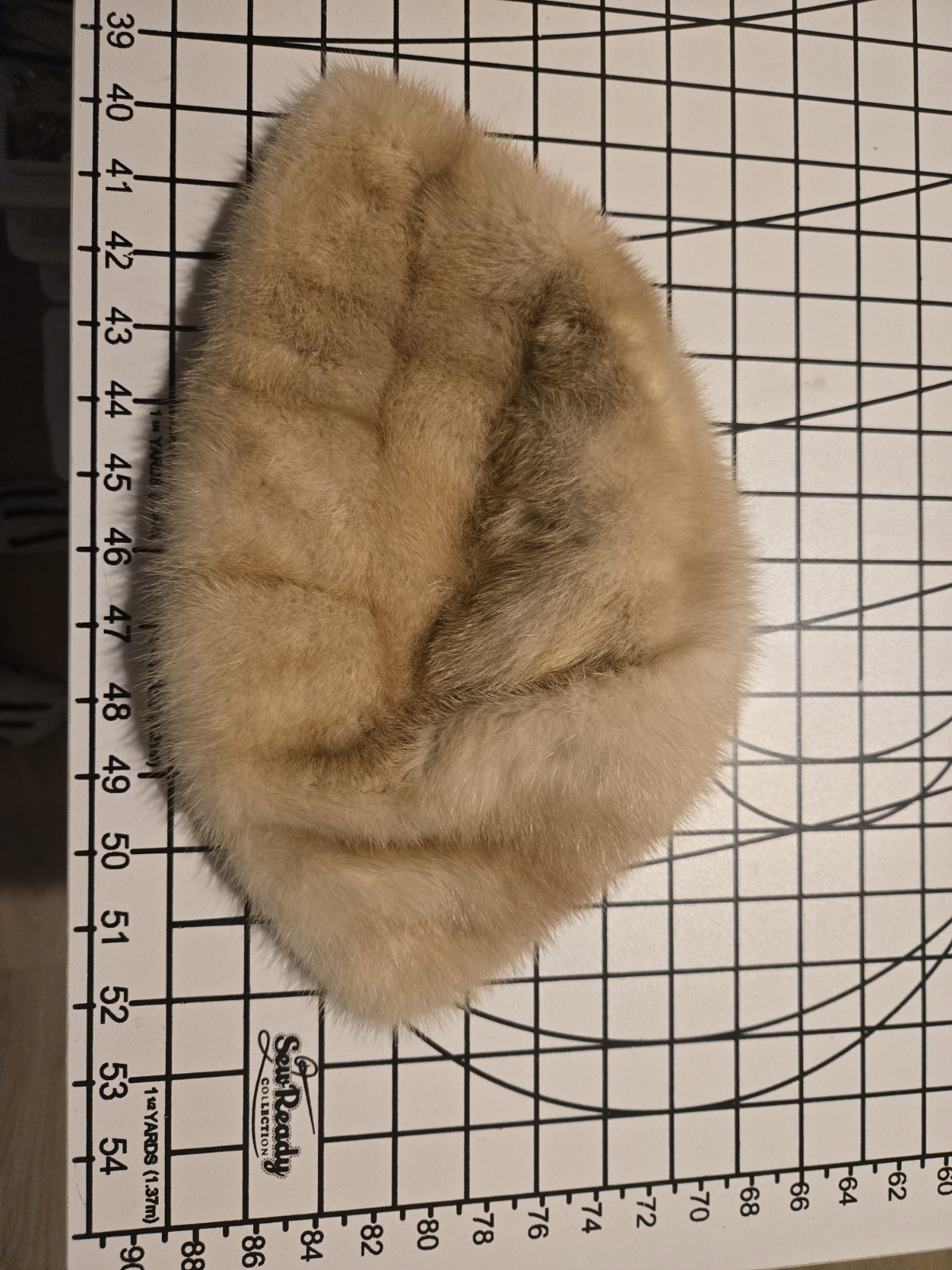 Natural Blond Mink Hat Vintage Slavic Style Women's Winter Hat See Pictures