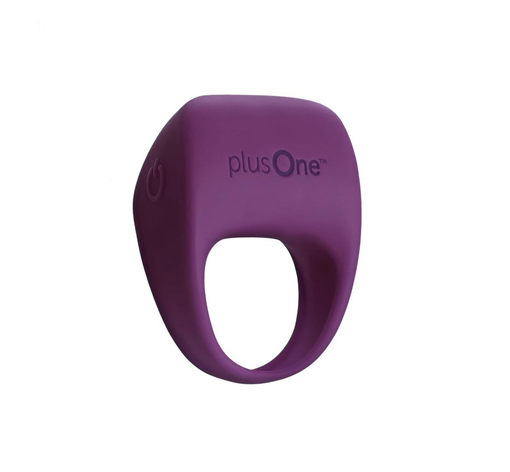 plusOne Waterproof and Rechargeable Vibrating Ring Purple