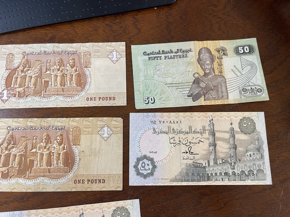 Assorted Egypt Old & New Banknotes Lot High Value
