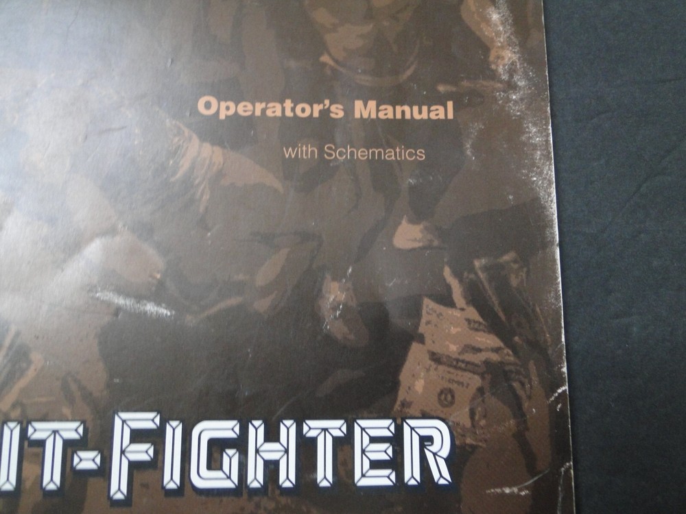 Vintage 1990 Atari: Pit-Fighter Arcade Operator's Manual