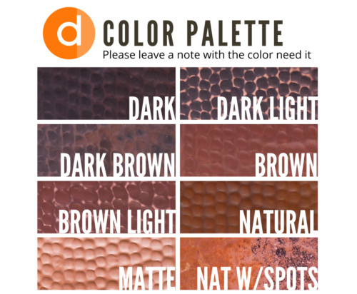 Copper Round Table top 24"x1.5"NO CUSTOMS TARIFFS