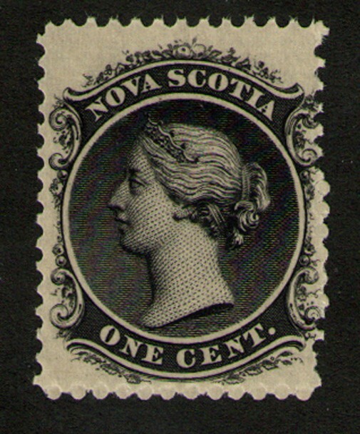 Nova Scotia - Scott 8 One Cent  Mint Never Hinged