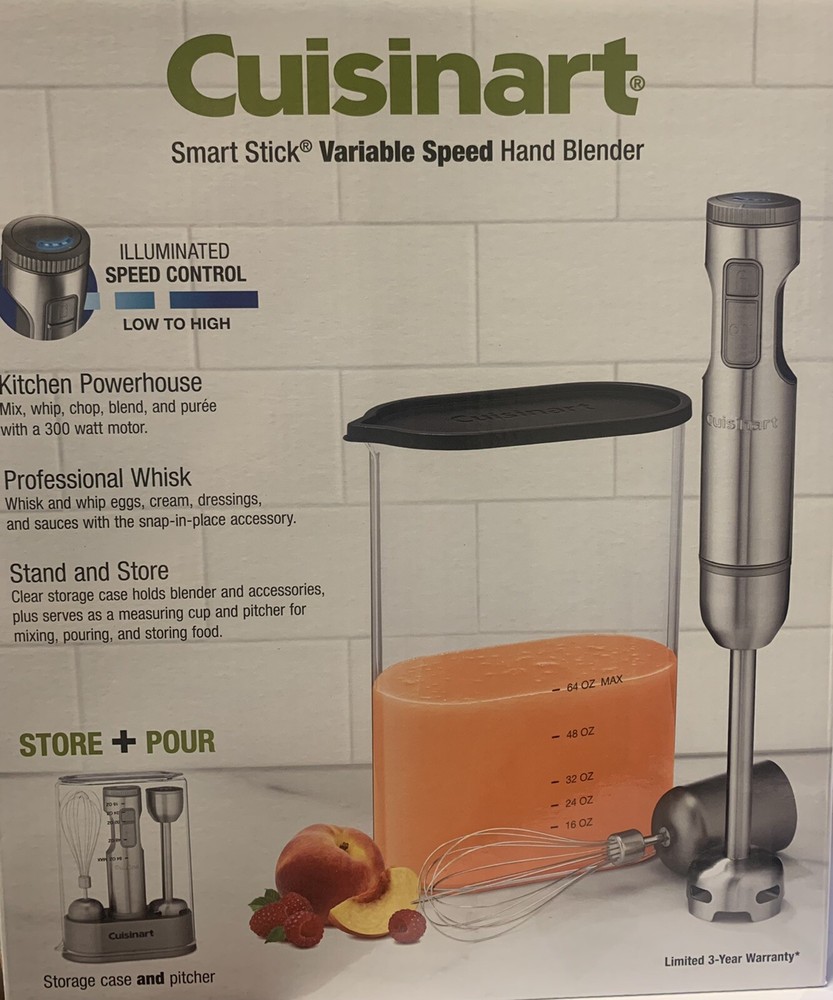Cuisinart, Immersion Smart Speed Stick Hand Blender + Storage Case Bundle Set