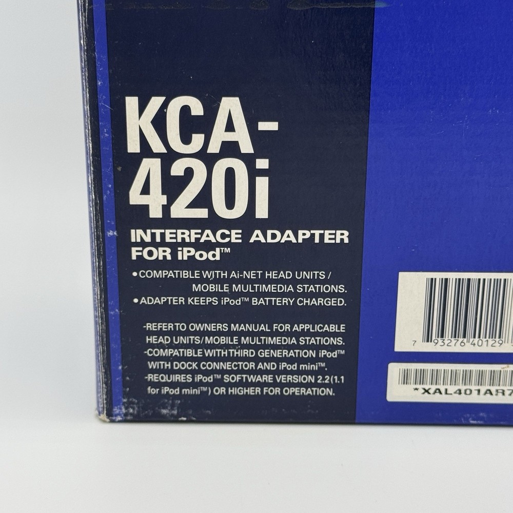 Alpine KCA-420i Interface Adapter For iPod NEW IN BOX