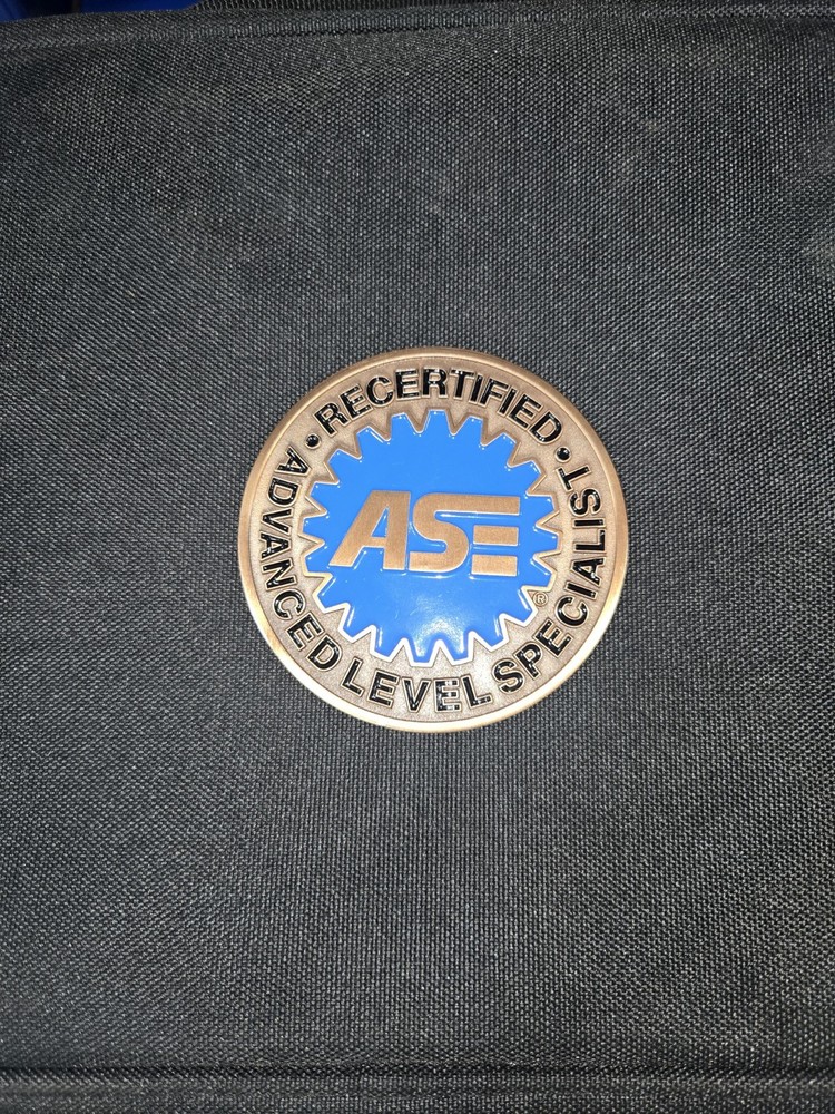 new  ASE Recertified -Advanced Level Specialist Toolbox Magnet 3" Round