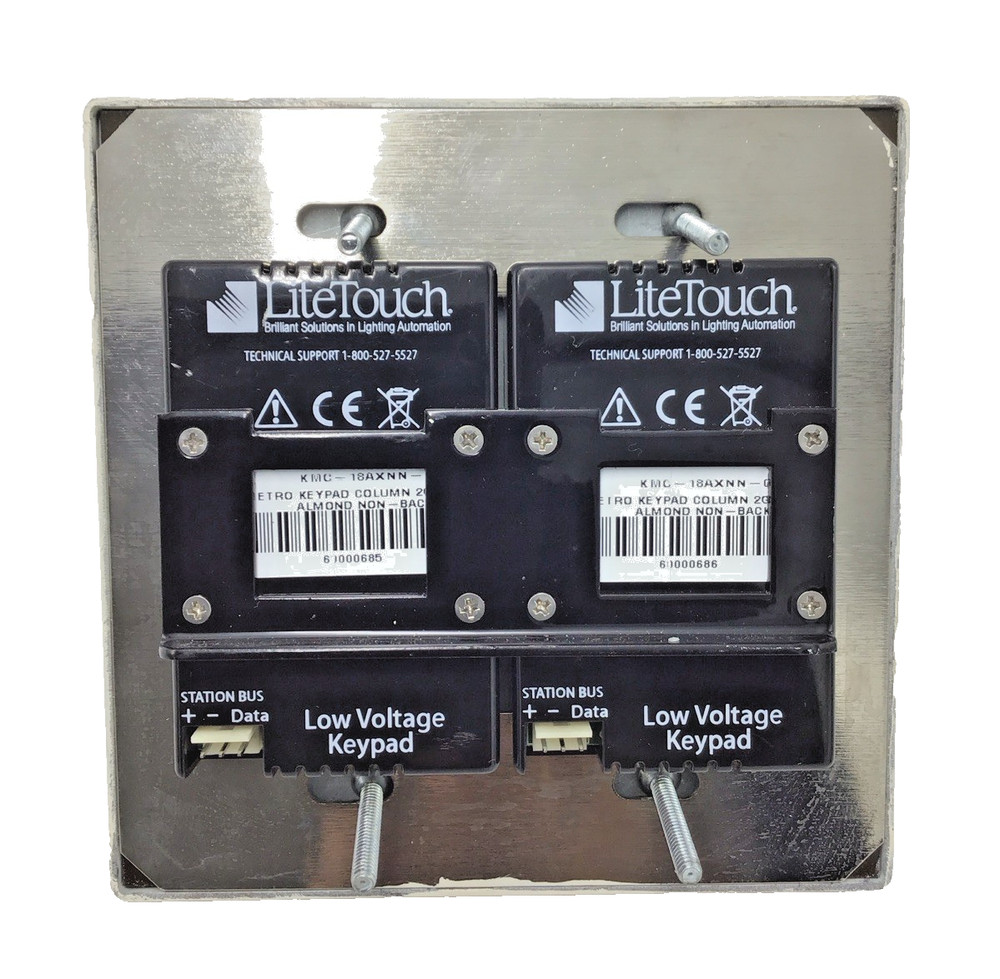 LiteTouch 18-Button Keypad (Custom Painted Faceplate Almond buttons)