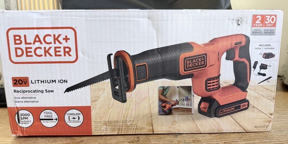 BLACK+DECKER 20V Max* Variable Speed Cordless Reciprocating Saw - BDCR20C