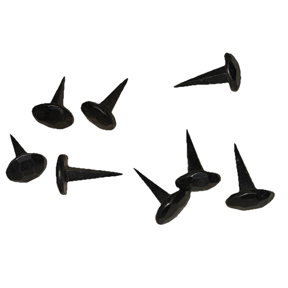 Hammered Iron Nails For Decor 8 Pc  Heavy Duty