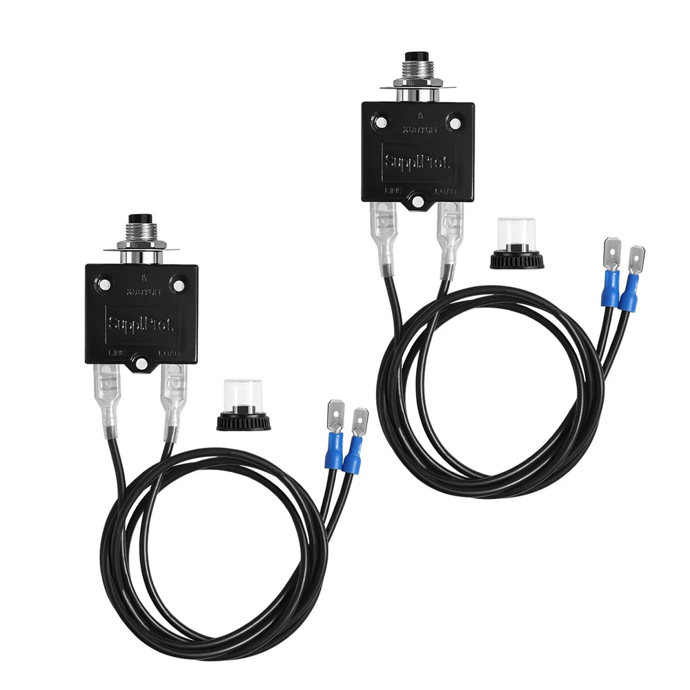 2Pack 3 AMP 5 AMP Push Button Resettable Fuse Kit, HVAC Circuit Tester Tool for