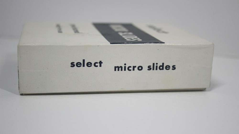 Select Micro Branded Microscope Slides Partial Box Vintage