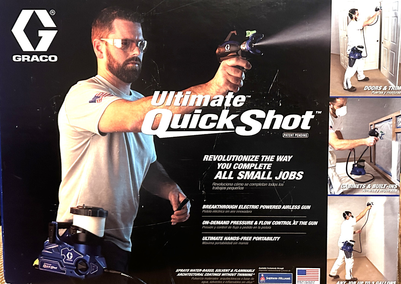 GRACO 826308 Ultimate QuickShot 20V Portable Airless Sprayer USA (NEW)