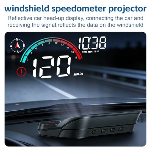 Windshield GPS Speedometer Head Up GPS | Projected on the windshield