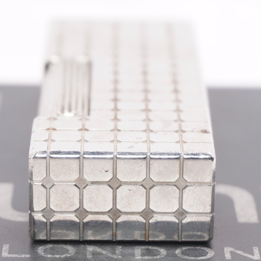 Dunhill Lighter Silver Pave Pattern with Accessories - Ultrasonically Cleaned