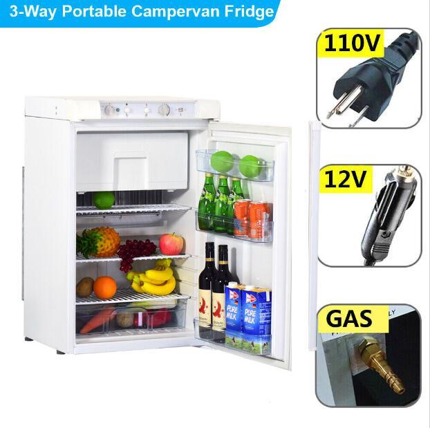 Propane Refrigerator Top Upright Freezer Fridge Compact Camper Van Home AC