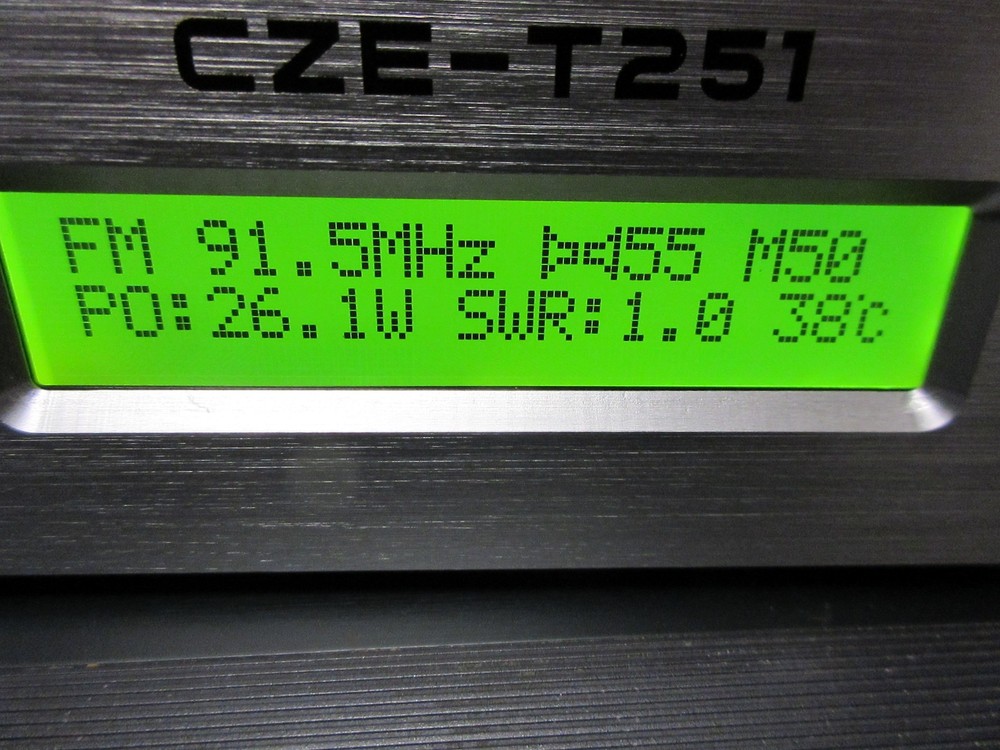 Professional CZE-T251 25W FM Transmitter Stereo Broadcast-U.S.A.