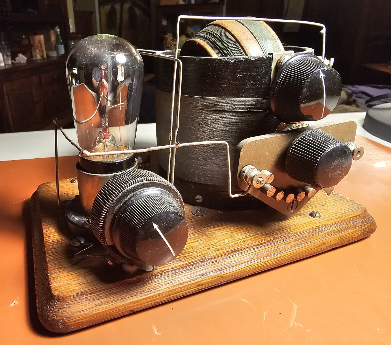 1920’s Antique Homebrew Home Made 1 tube radio