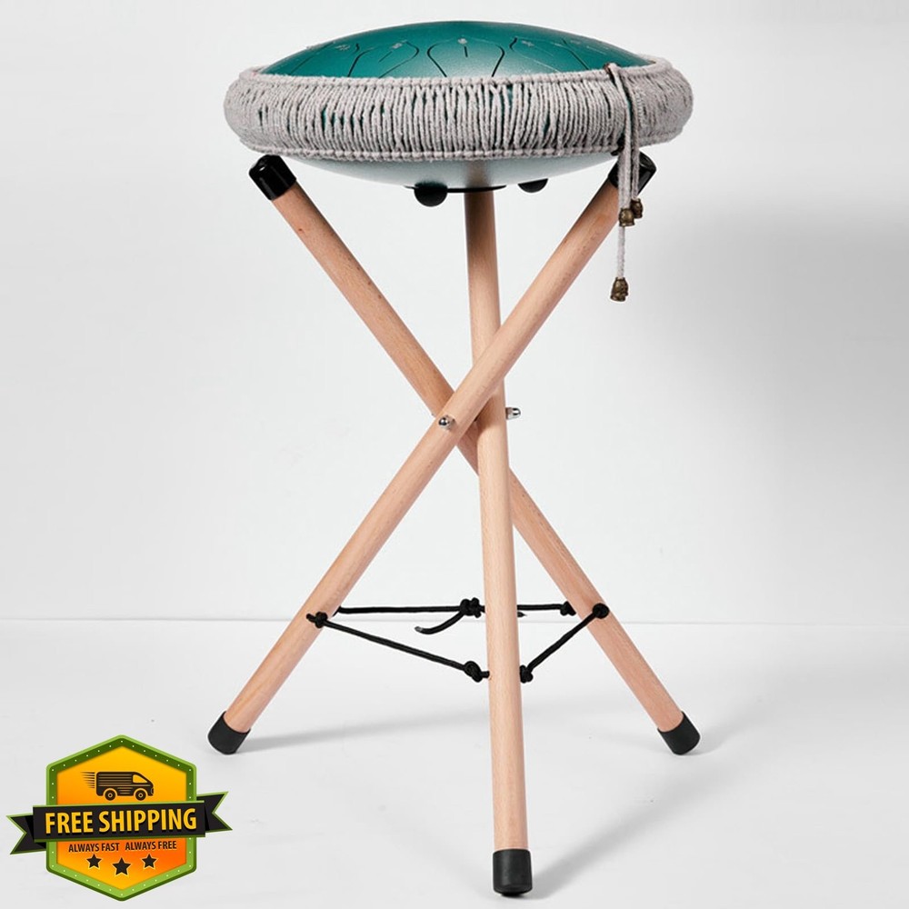Handpan Drum Stand Beech Wood Adjustable Bracket