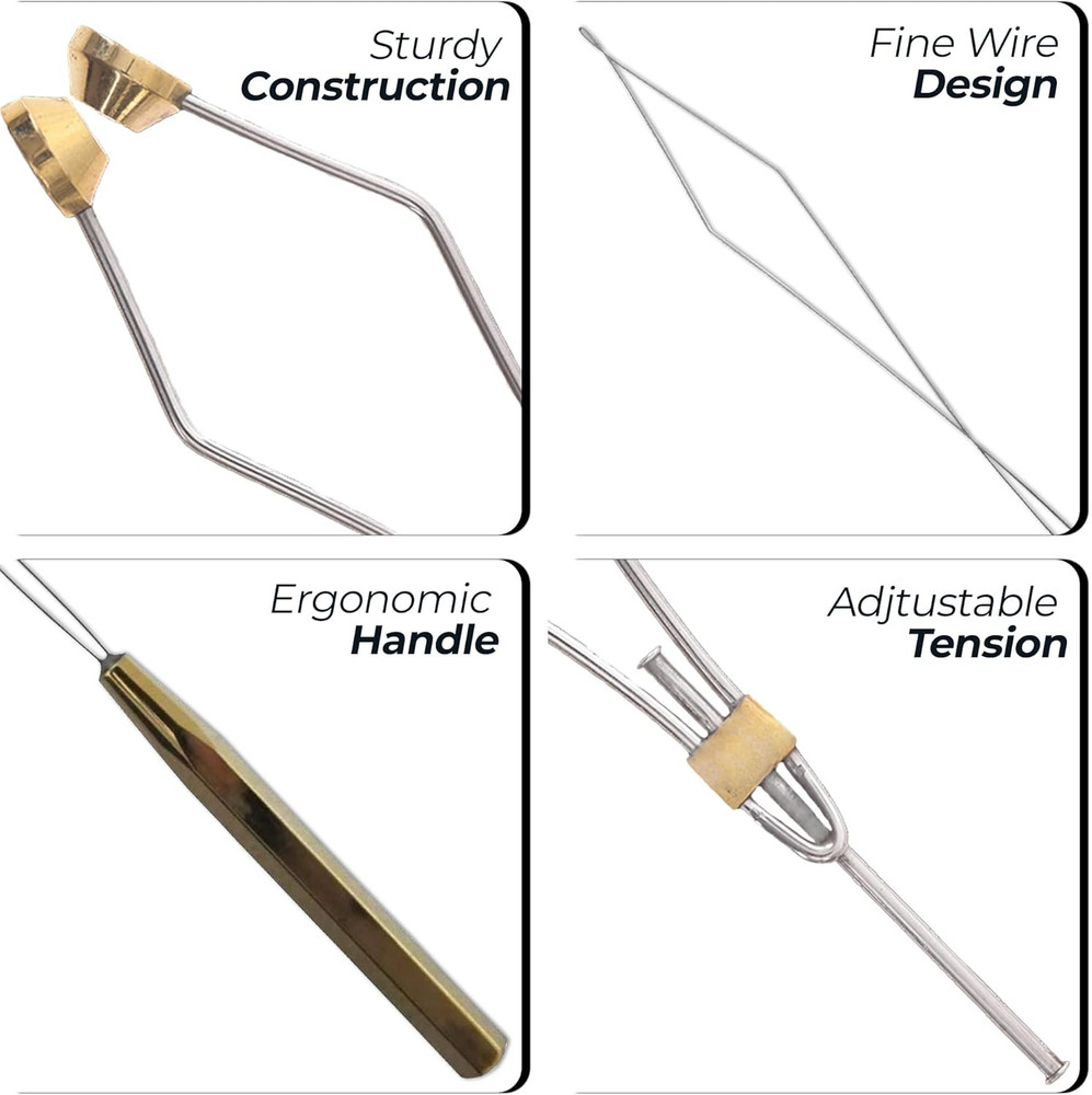 Fly Tying Bobbin and Threader Combo - Essential Fly Tying Tools, Durable Fly Tyi