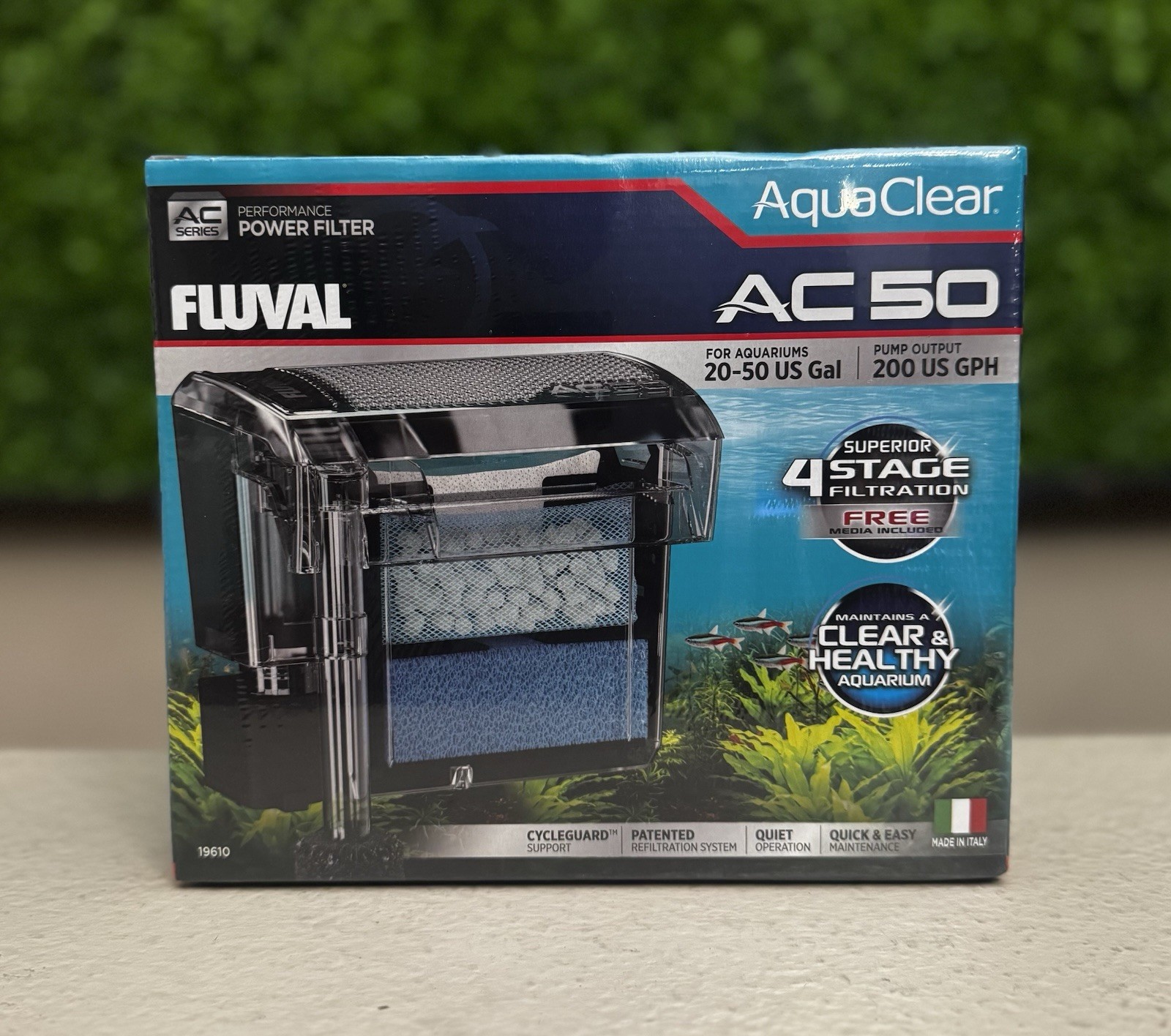 Fluval AquaClear AC50 Power Filter 20-50 US Gal #19610