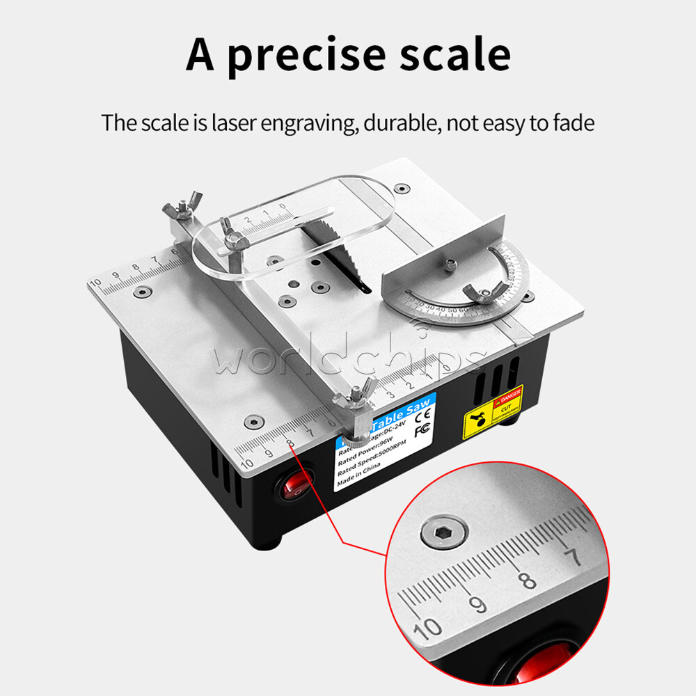 DC24V Woodworking Table Saw Electric Multi-Function Precision Cutting Machine