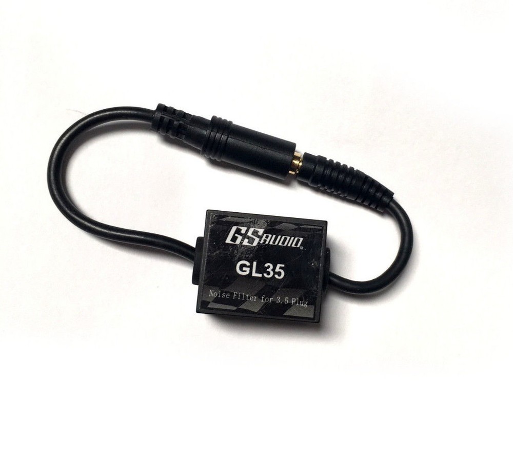 1Pc 3.5mm Stereo AUX Cable Cancel Noise Reducer Filter Ground Loop Isolator