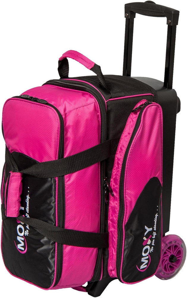Moxy Blade Premium Double Roller Bowling Bag- Pink/Black