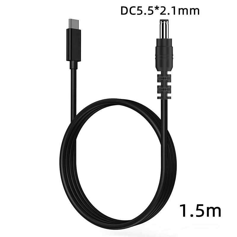 Type-C PD Power to12V DC5521 5525 Multi-Purpose Charging Conversion Cable New