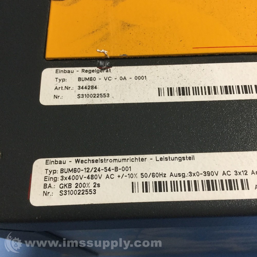 Baumuller BUM60-VC-0A-0001 Servo Drive Controller USIP