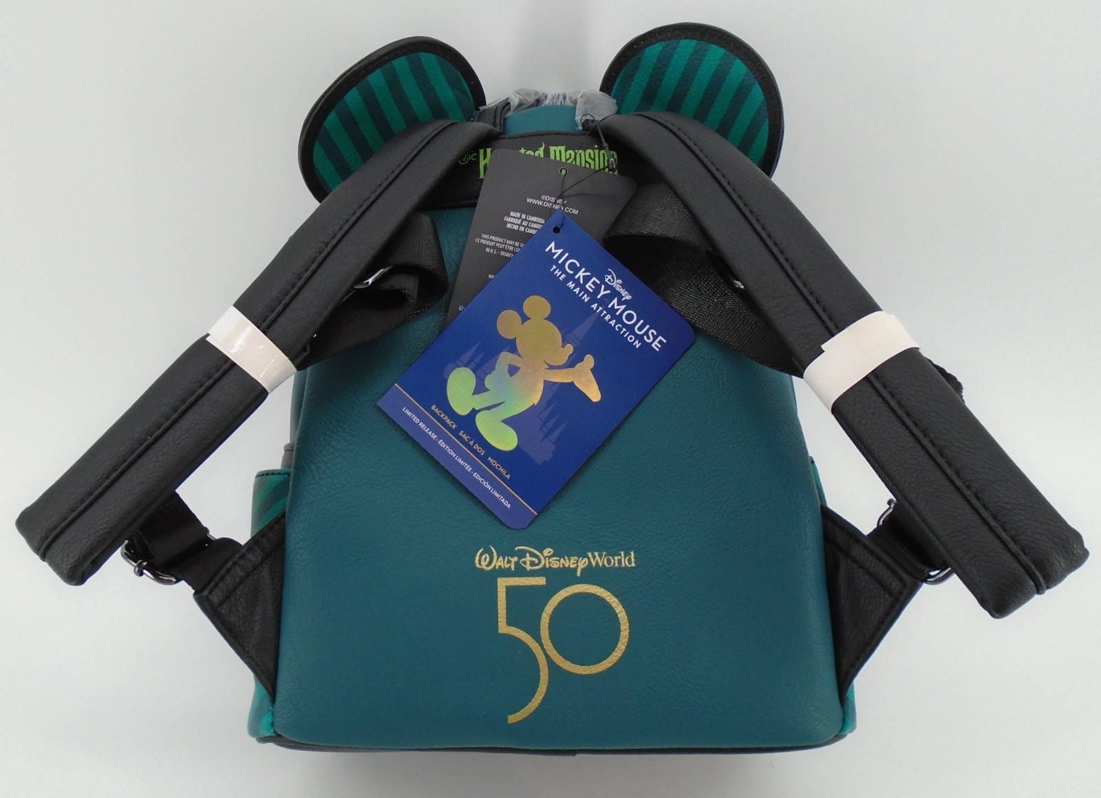 Disney 50th Anniversary Haunted Mansion Loungefly Mini Backpack