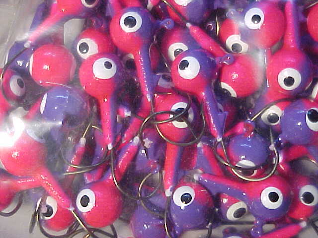 100 FLOATING OZ WALLEYE JIG HEADS 1/4 size 2 HOOKS