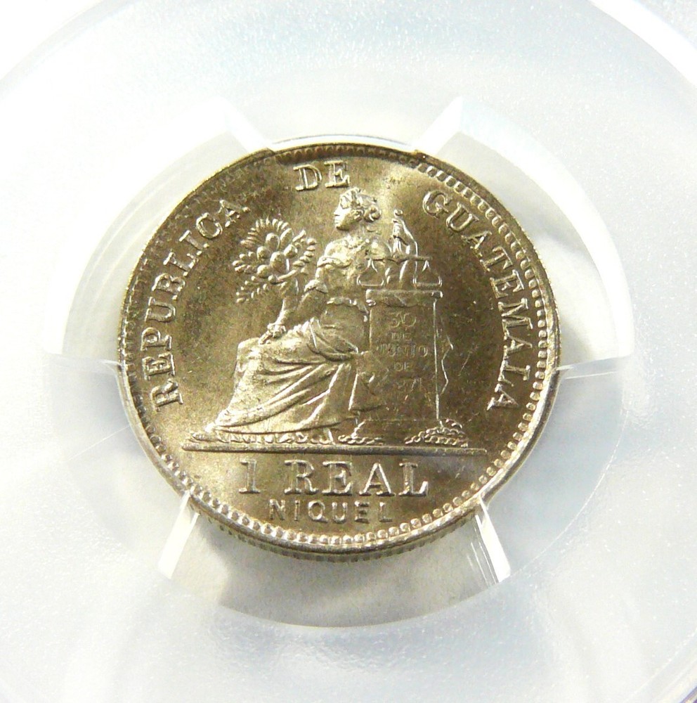 1900 Guatemala Real PCGS MS 65