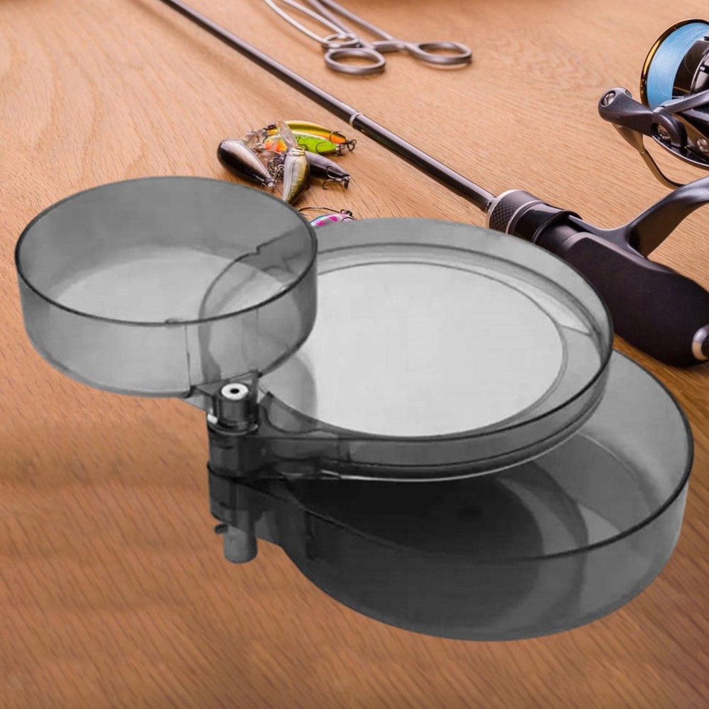 3 Layer Pull Lure Tray Plate Portable Lightweight Practical Round Storage Box