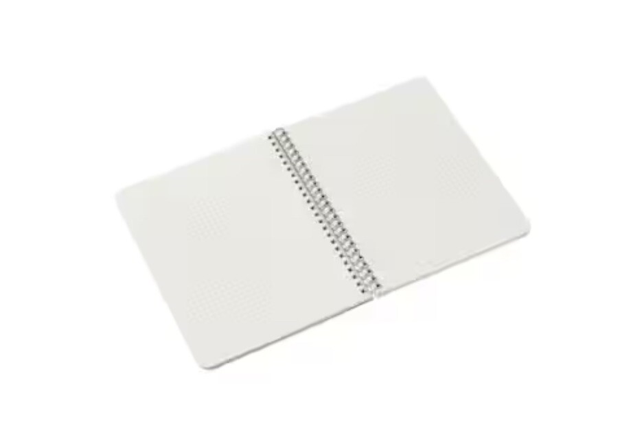 Fabriano® EcoQua Spiral Bound Grid Notebook, A5, Medium, Red