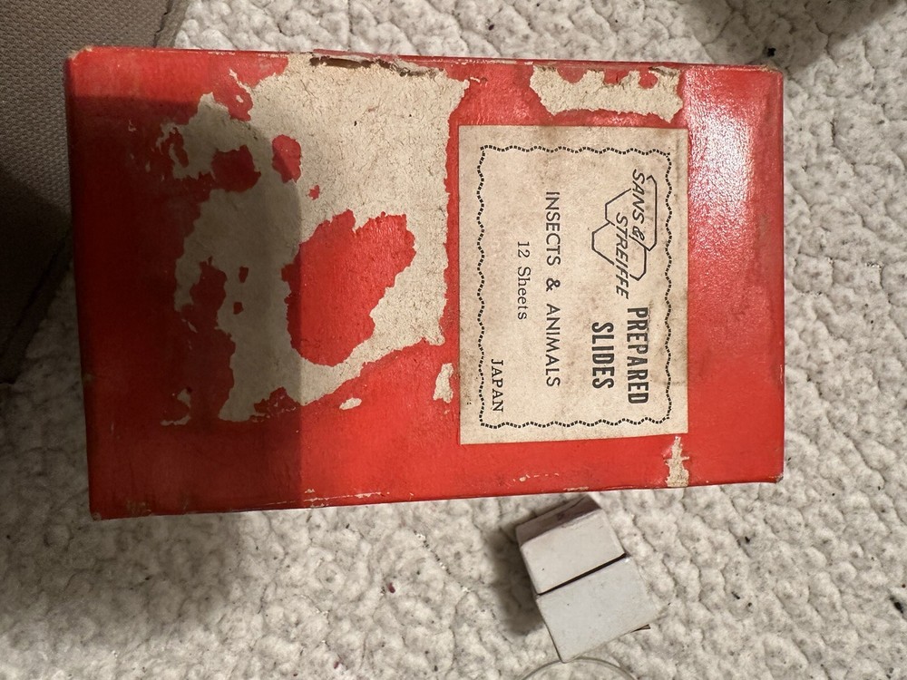 Vintage Sans & streiffe Microscope Kit