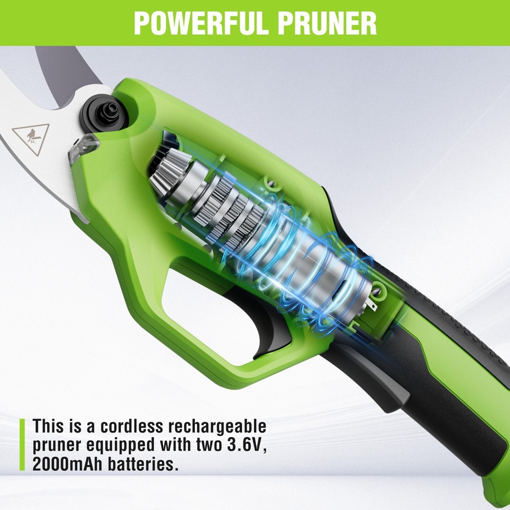 7.2V Battery Powered Electric Garden Scissors Pruning Shear Cordless Tree Pruner