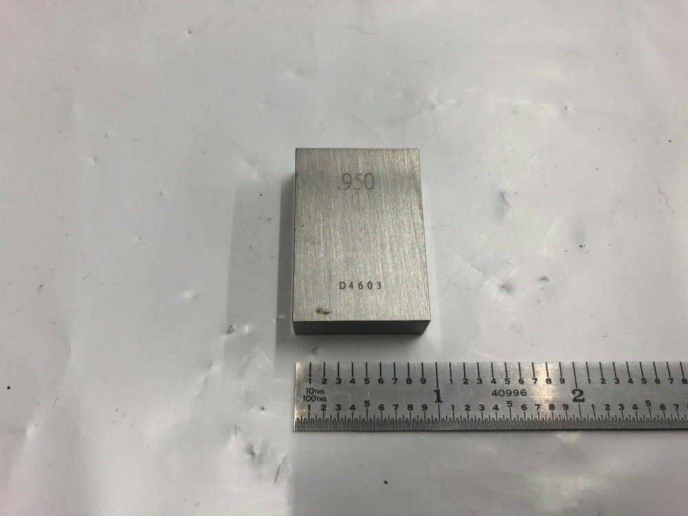 .950 Rectangle Steel Gage Block.