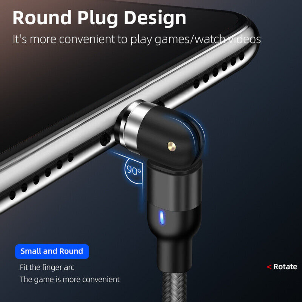 USB C Type C Magnetic Fast Charger Adapter Cable Cord For Samsung Google Android