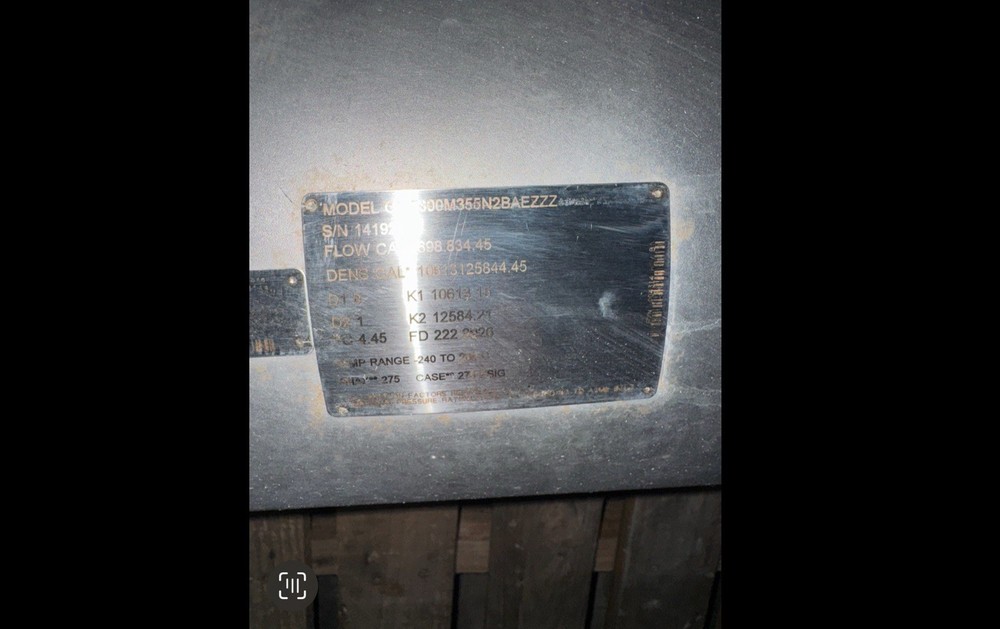 MICRO MOTION CMF300M355N2BAEZZZ MASS FLOW SENSOR 3" W/800 Core Processor