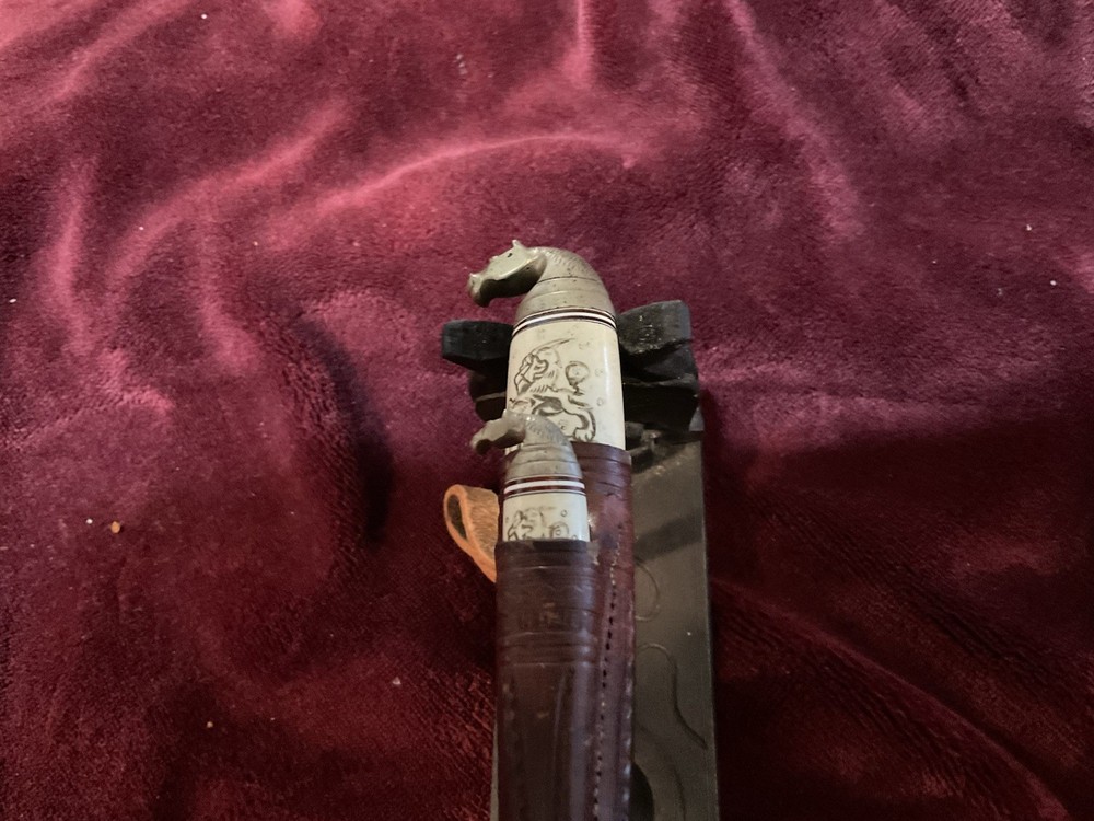 Horsehead Double Puuko Knife, rare handle