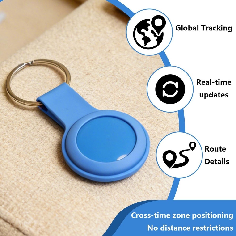 Quvjd Real-Time Location Updates, No SIM Card GPS Tracker for (Android & iOS)