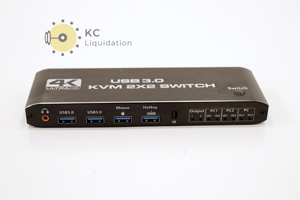 4K ULTRAHD USB 3.0 KVM 2X2 Switch - NEW OPEN