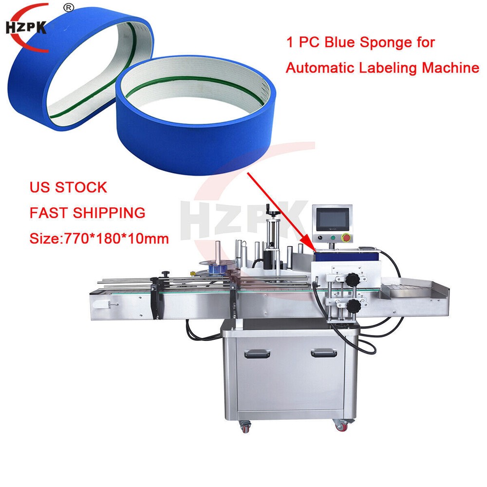 Customized Automatic Labeling Machine Blue Sponge Strap Cloth Belt
