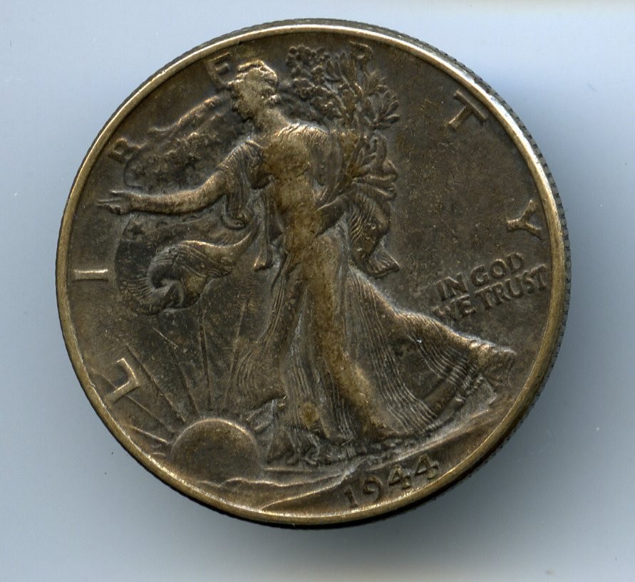 Circulated Walking Liberty Silver Half Dollars - Various Dates, Mintmarks - 6pcs