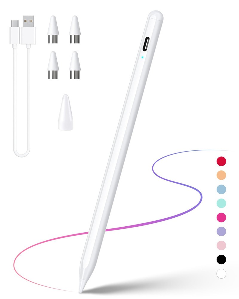 Stylus Pen for Touchscreen, Compatible Android & iOS Universal, White