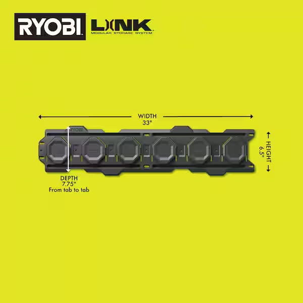 Wall Rails LINK Storage System 2 Pack Garage Organizer