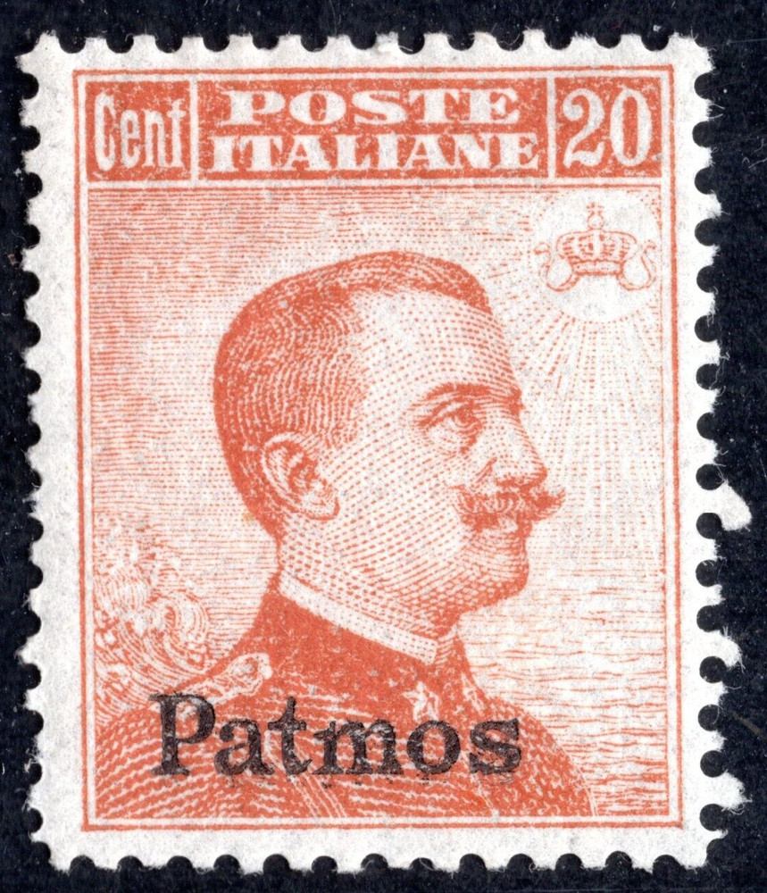ITALY PATMOS 1917 SCOTT #10 MINT NEVER HINGED